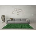 thumbnail image 3 of Ahgly Company Indoor Rectangle Abstract Emerald Green Modern Area Rugs, 4' x 6', 3 of 4