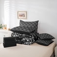 thumbnail image 6 of Feelyou Black Mandala Damask Twin Bedding Sets 7pcs, Magic Dragonfly Animal Comforter Set, 6 of 8