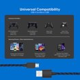 thumbnail image 6 of TALK WORKS Pack of 2 10ft PS4 Controller Charger Cable USB Cord PlayStation 4 Accessories, Black, 6 of 7