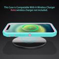 thumbnail image 4 of Petocase for iPhone 12/iPhone 12 Pro Case,Shockproof Rugged Protection Heavy Duty Dust/Drop Proof 3-Layer Cover Case for iPhone 12/iPhone 12 Pro Case 6.1 inch 2020,Green/Pink, 4 of 7