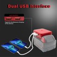 thumbnail image 1 of Battery Adapter with Dual USB Fast Charger Port for 18V Li-Ion Battery 48-11-1890 48-11-1865 48-11-1880, 1 of 5