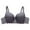 Grey, variant on yunLCZ Push Up Everyday Bras Lace Adjusted Women's Thickened Bra With Small Breast And Large Side Breast