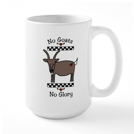 

CafePress - No Goats No Glory Large Mug - 15 oz Ceramic Large White Novelty Mug
