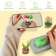 thumbnail image 4 of 9 Pieces Succulent Plants Needle Felting Kit, Wool Felting Kit with Pad, Finger Cots, Needle, Wooden Felting Tool, Instruction, Needle Felt Start Kit Supplies for Beginners Adult DIY Decor, 4 of 7