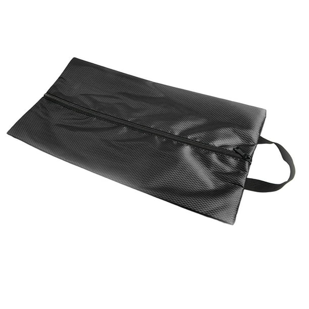 Bolsa organizadora para guardar zapatos, artículos de tocador, bolsas de maquillaje impermeables, estuche con asa negro