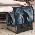 thumbnail image 7 of Kdxio Moon Wolf Warrior Print Toaster Cover Bread Machine Cover Fits for Most Standard 2 Slice Toasters,Keep Toaster Free From Dust And Fingerprint Oven Dustproof Cover, 7 of 7