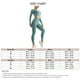 thumbnail image 5 of piezas de trajes de entrenamiento bodycon para mujer, traje de yoga sin costuras de estiramiento alto, traje informal de punto, chándal verde L, 5 of 5