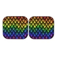 thumbnail image 7 of Fotbe Dragon Scales 2-Piece Car Windshield Sun Shade | Sun Blocker for Car Windshield | Foldable Automotive Interior Accessories for Sun Protection-Small, 7 of 7