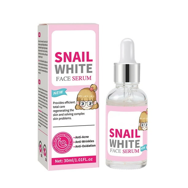 Suero facial de Caracol antiarrugas, crema hidratante blanca, esencia blanqueadora antienvejecimiento, ilumina el tono de la piel Fivean unisex