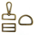 thumbnail image 1 of 15 Pcs Purse Hardware Heavy Duty Swivel Snap Hooks D Rings for Purse and Tri-glide Slide Buckles for Bag Making, 1 of 5