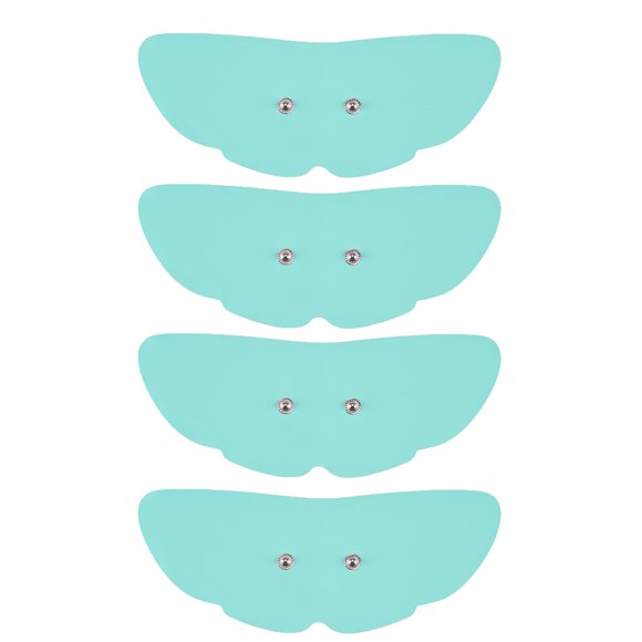 Paquete de 4 almohadillas de electrodos inalámbricas para unidad TENS, con conector a presión estándar de 3,5 mm. Almohadillas de repuesto para unidad TENS, electrodos autoadhesivos reutilizables, dis