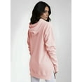 thumbnail image 6 of Womens Oversized Hoodies Sweatshirts Long Sleeve Pullover with Pocket Fall Winter Outfits Y2k Clothes Pink S, 6 of 8