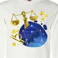 thumbnail image 4 of Inktastic Libra Constellation Zodiac Sign Illustration Long Sleeve T-Shirt, 4 of 5