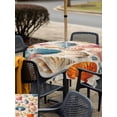 thumbnail image 6 of Square Outdoor Tablecloth with Umbrella Hole Coastal Shell Outside Table Cloth Waterproof Patio Table Cover Summer Nautical Shell Beach Starfish Zipper Tablecloths for Picnic Party Camping 54x54 Inch, 6 of 8