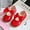 Red, variant on FAFWYP Baby Toddler Girls Butterfly Knot Leather Dress Shoes Kids Summer Flower Shoes Princess Ballet Flats Mary Jane Shoes for Wedding Party