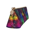 thumbnail image 2 of Xecao Bright Universe Print Leather Pencil Case -Stationery Bag Pen Holder for Work & Office, 2 of 5