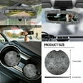 thumbnail image 5 of Renewold Spider Web Print Gray Car Seat Covers Front Back Seats Set of 14, with Halloween Steering Wheel Seatbelt Pad Trash Bin Armrest Cushion Rearview Mirror Cover Gear Shift Cover Set Cup Holder, 5 of 7