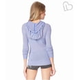 thumbnail image 2 of Aeropostale Sweat à Capuche Rayé pour Femmes, Bleu, Juniors, Moyen, 2 of 3
