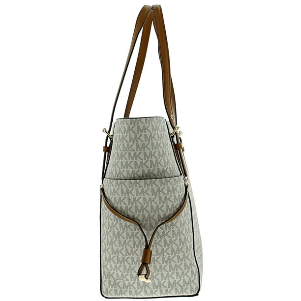 Michael Kors 30T8GV6T4B 150 Voyager Logo Tote Vanilla Walmart