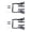 Black, variant on Yihuala Mountain Bicycles Brakes V-Brakes Pull Brakes Set Front & Rear Brakes Set for Mountain Bike Bicycles Brakes Accessories