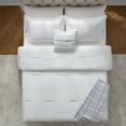 thumbnail image 2 of Mainstays 5-Piece White Waffle Check Comforter Set, Full/Queen, 2 of 6