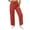 Wine, variant on Women's Summer Casual Linen Drawstring Waist Pants with Pockets, Solid Color Loose Fit
