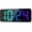 Rgb, variant on LED Digital Wall Clock with Large Display, Big Digits, Auto-Brightness, 12/24Hr Format, Modern Electric Small Silent Wall Clock for Living Room, Bedroom, Classroom, Farmhouse, Kitchen, Office - Blue