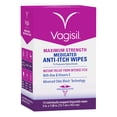 thumbnail image 4 of (6 pack) Vagisil Anti-Itch Medicated Feminine Intimate Wipes for Women, Maximum Strength, Gynecologist Tested, 12 Wipes, 4 of 7