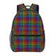 thumbnail image 1 of Balery Rainbow Houndstooth Mochila Escolar Impresa, Mochila Ligera para Viajes Casual, Mochila Duradera y Cómoda Multifuncional, Mochila para Laptop-One Size, 1 of 5