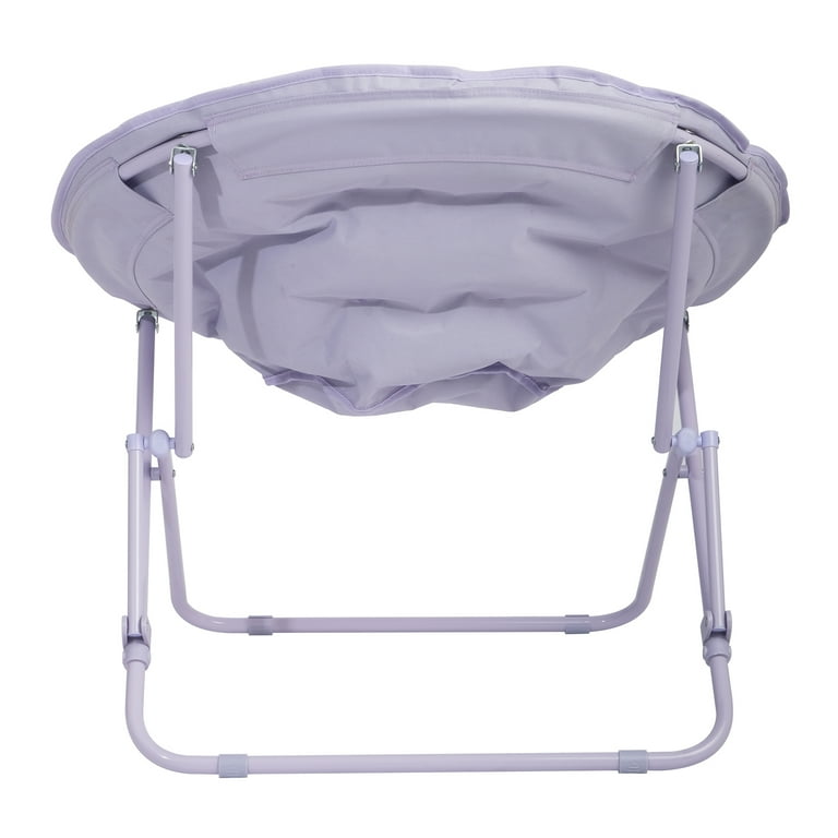 Mainstays Saucer Chair for Kids and Teens, Iris Plush
