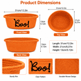 thumbnail image 6 of Halloween Woven Storage Basket, 12.2 Inch Orange Boo Storage Bin for Candy, Toys and Home Decor, 6 of 6