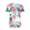 thumbnail image 5 of Kayannuo Womens Blouses Short Sleeve T Shirts for Women Valentine's Day Women's Summer V-neck Print Casual Loose Top Short Sleeve V-neck Button Blouses Tops, 5 of 5