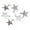 Silver, variant on Kmonabie 7CM Christmas Five Pointed Star Ornaments, PVC Glitter Baubles with 6 Pieces Per Box, Holiday Tree Decor for Home Party Wedding Centerpieces, Silver