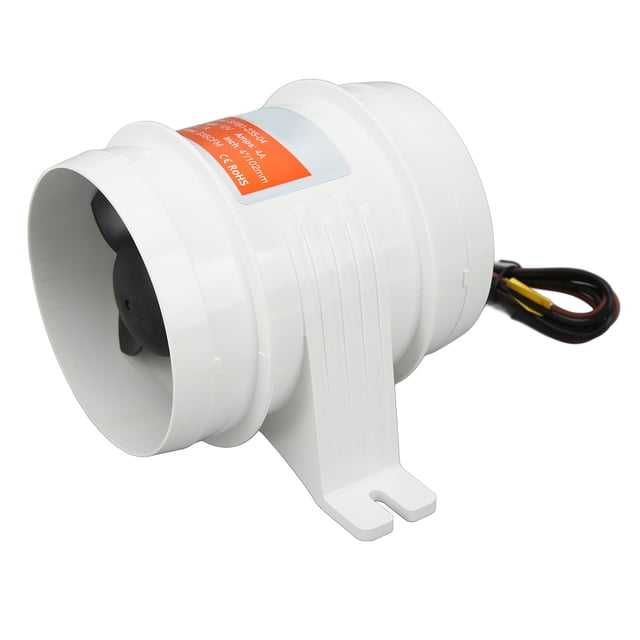 Soplador De Aire De Sentina Marina, Funcionamiento Silencioso, Soplador En Línea Compacto De Alto Flujo De Aire De 12 V, 235 CFM Para Yates