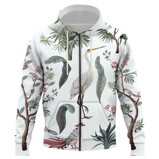 Sudadera con capucha con cremallera y estampado 3D de animales de la jungla para hombre y mujer, moda urbana, verano, personalidad, deportiva, holgada, talla grande 4XL