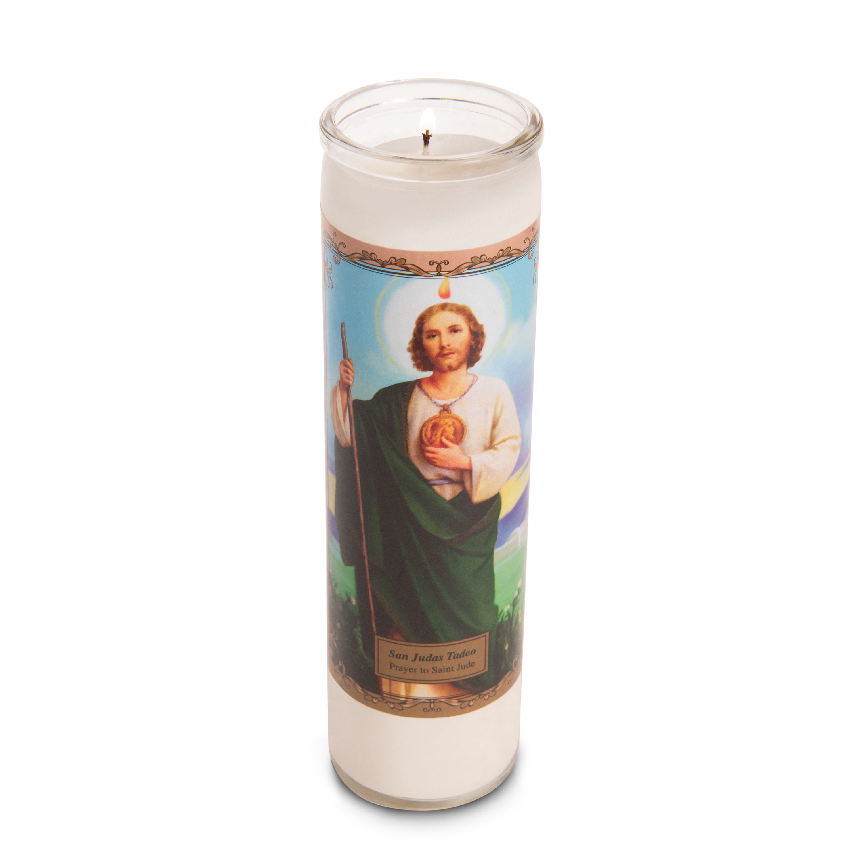 Luz De Gracia Prayer to Saint Jude Unscented Religious Candle, 9.87 oz