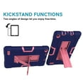 thumbnail image 4 of Goldcherry For Amazon Fire 7" 2019 Tablet Case, Hybrid Heavy Duty Defender Shockproof Protective with Built-in Kickstand for All-New Fire 7 2019/2017(Blue+Pink), 4 of 6