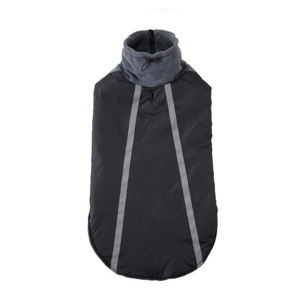 Chaqueta reflectante para mascotas al aire libre para ropa de animales pequeños, medianos y grandes, a prueba de viento, para invierno, senderismo, camping, mono, traje negro XXL Eigraketly PT000585-05