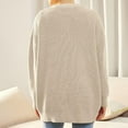 thumbnail image 5 of qolati Women's Cardigan 2023 Open Front Oversized Button Lightweight Sweaters Fall Winter V Neck Loose Cardigans Knit Outwear, 5 of 7