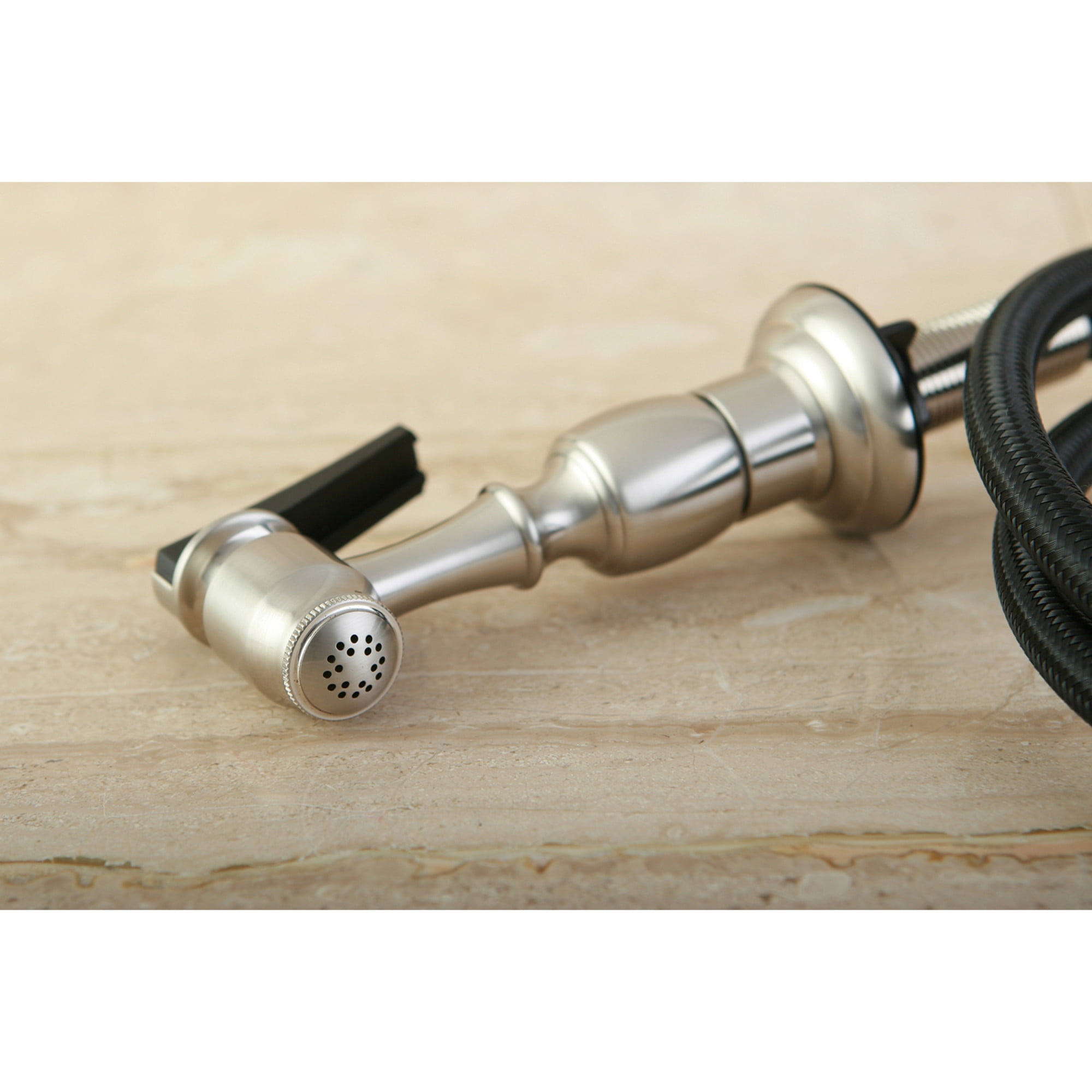 Kingston Brass KBSPR8 Brass Kitchen Faucet Side Sprayer in Brushed Nickel