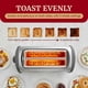 thumbnail image 4 of Toaster Elite Gourmet Digital, ranura larga, 4 rebanadas, acero inoxidable, 4 of 7
