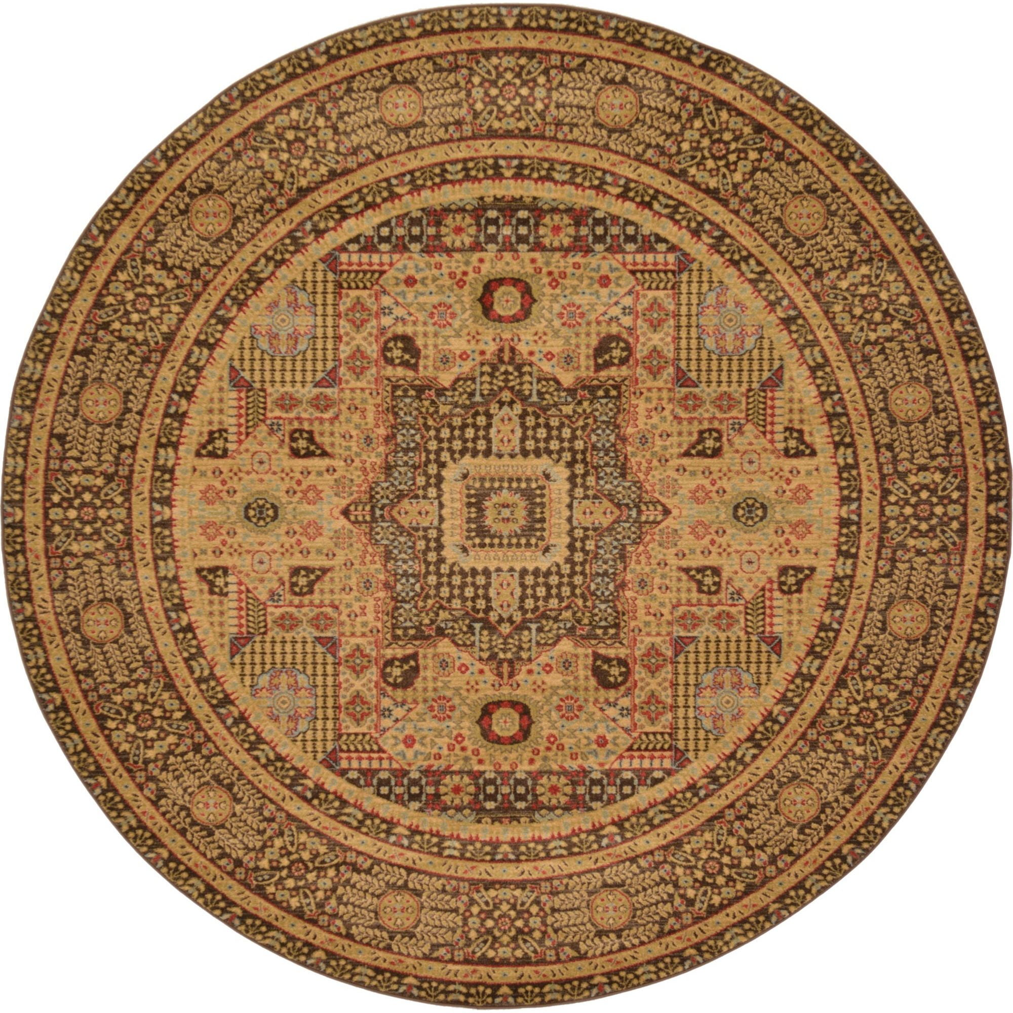 Unique Loom Jackson Palace Vintage Geometric Area Rug or Runner