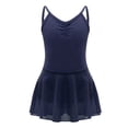 thumbnail image 1 of iEFiEL Girls Ballet Tutu Dress Ruched Neck Gymnastics Skirted Leotard Dancewear, 1 of 6