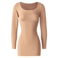 thumbnail image 5 of Ndbuld Bodysuit for Women Mid-Thigh Shaperwear Women Solid Color Suspender Hip Hugging Oversized Sexy Slim Belly Hugging Sports Short Skirt Dress Shapewear on Clearance,Yellow,M, 5 of 7