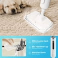 thumbnail image 6 of Floor Cleaning Steam Mop, Lightweight Floor Steam Cleaner for Hardwood/Tile/Laminate Carpet, 2 Washable Pads, Blue/Gray, 6 of 12