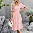 thumbnail image 4 of Vedolay T Shirt Dress Women's Bodycon Deep V Neck Long Sleeve Cut Out Club Mini Dress,Pink M, 4 of 5