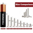 thumbnail image 6 of 1070pcs Wood Screws Assortment Kit Phillips Tips Wood Screws Set Screws Flat Head Assorted Screws M2 X 4/5/6/8/10/12/16/20 Carbon Steel Nickel Plated, 6 of 8