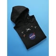 thumbnail image 3 of NASA Nasa Logo Floating Objects Hoodie Men -NASA Designs, Male Large, 3 of 4