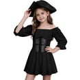 thumbnail image 4 of Girls Corset Dress Off Shoulder Bell Sleeve Fairy Dresses, 4 of 14