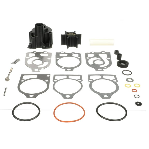 Quicksilver 96148A8 Water Pump Repair Kit for Outboard and Sterndrive, Mercury and Mariner 65hp (4-Cylinder) Through V6 Outboards w/ Short-Vane Impellers